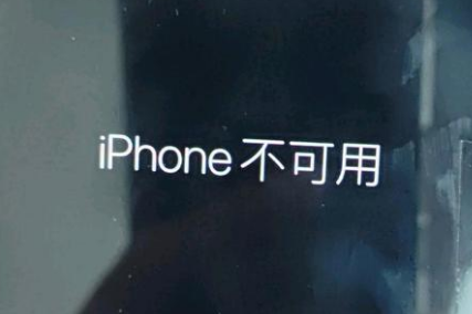 玉屏苹果服务网点分享锁屏界面显示“iPhone 不可用”如何解决 